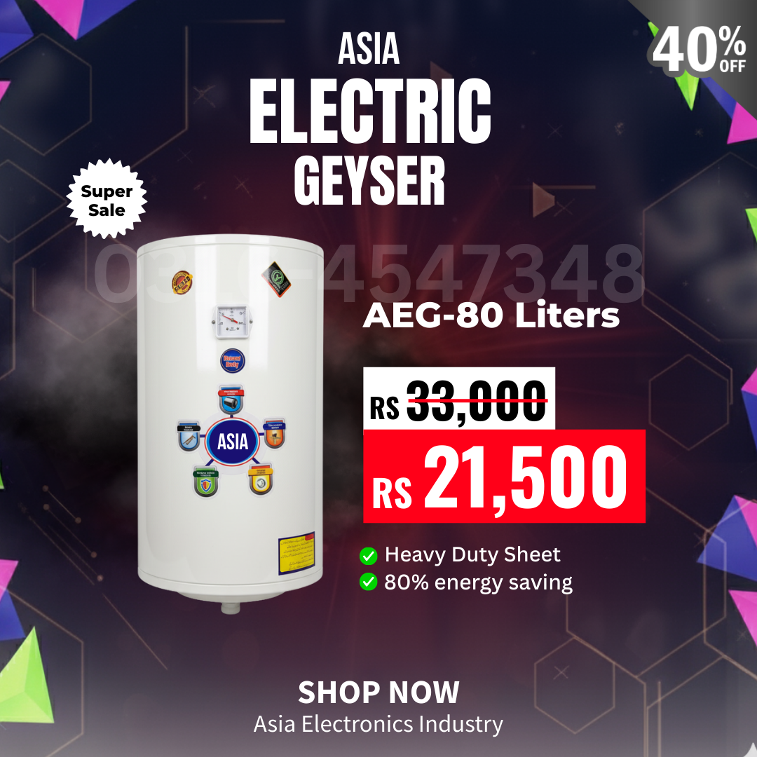 Asia 80 Liter Electric Water Geyser