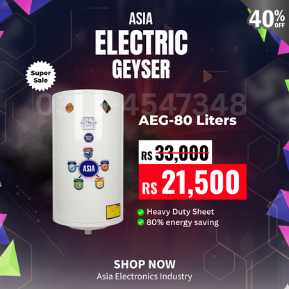 Asia 80 Liter Electric Water Geyser