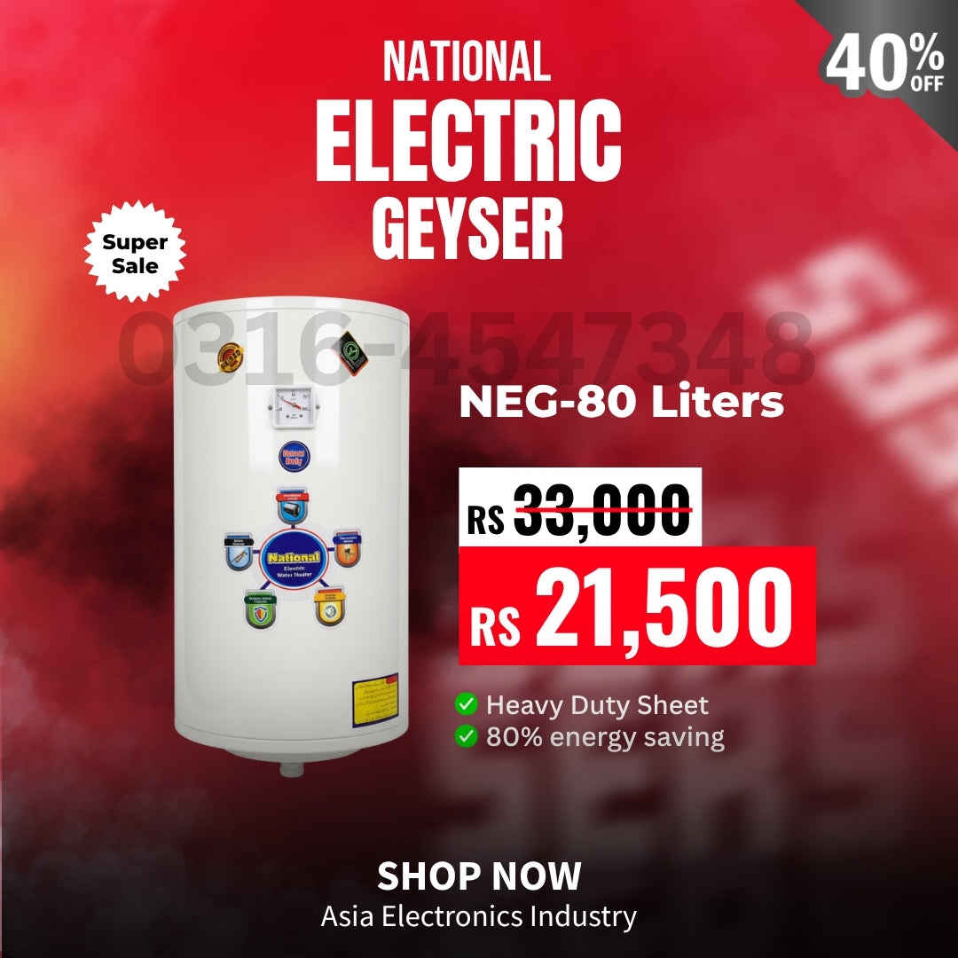 National 80 Liter Electric Water Geyser