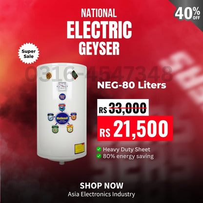 National 80 Liter Electric Water Geyser