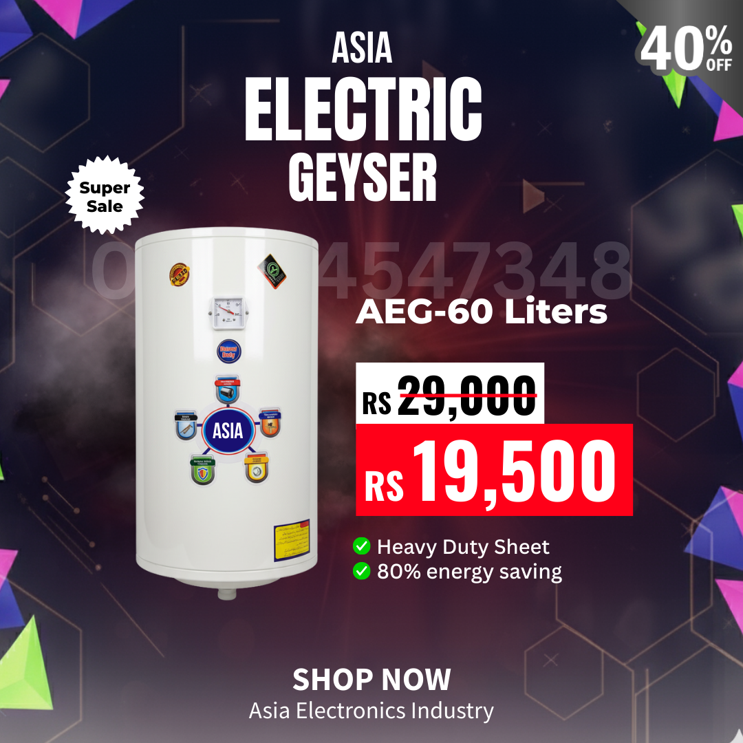 Asia 60 Liter Electric Water Geyser