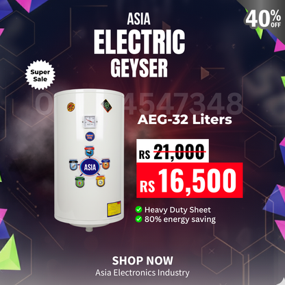 Asia 32 Liter Electric Water Geyser