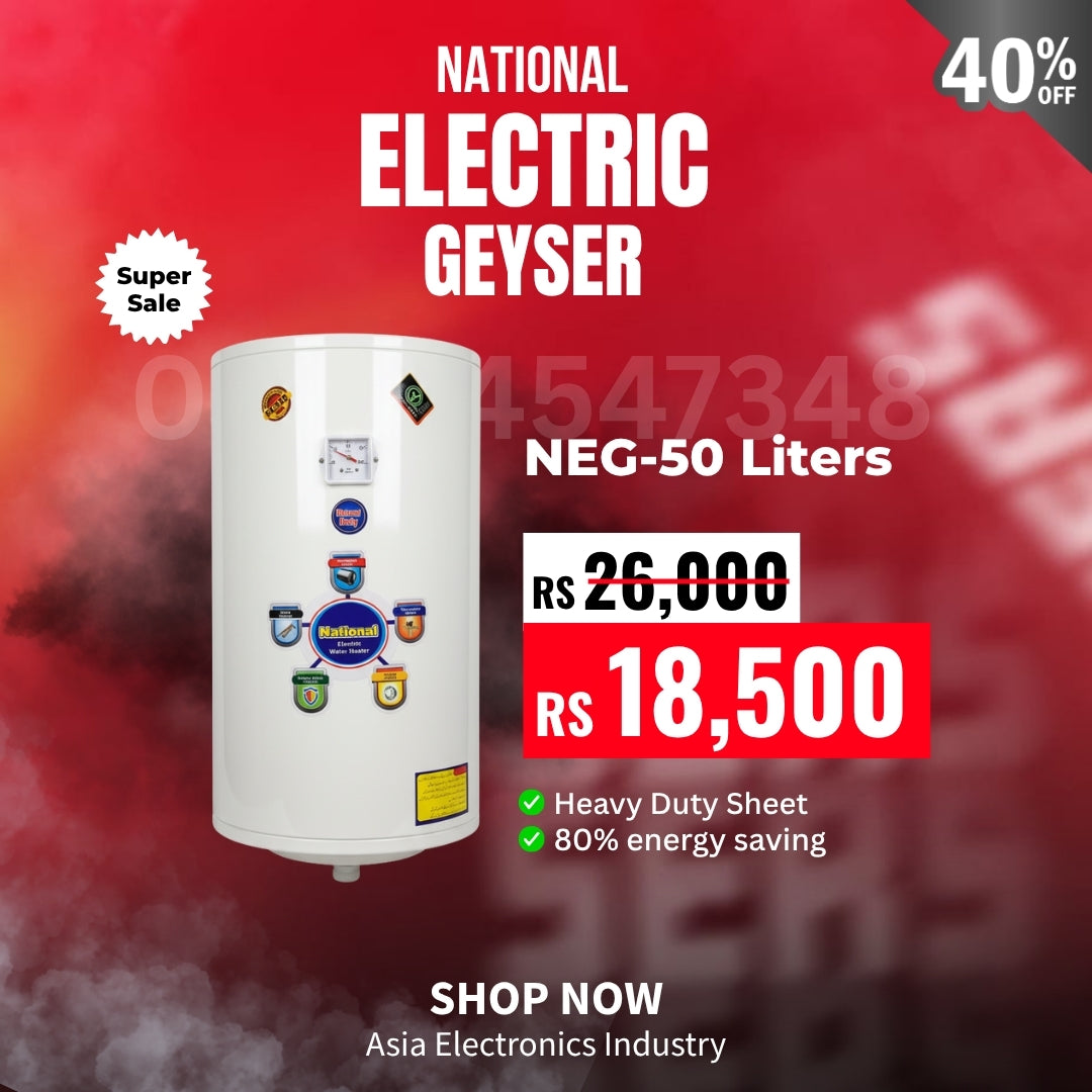 National 50 Liter Electric Water Geyser