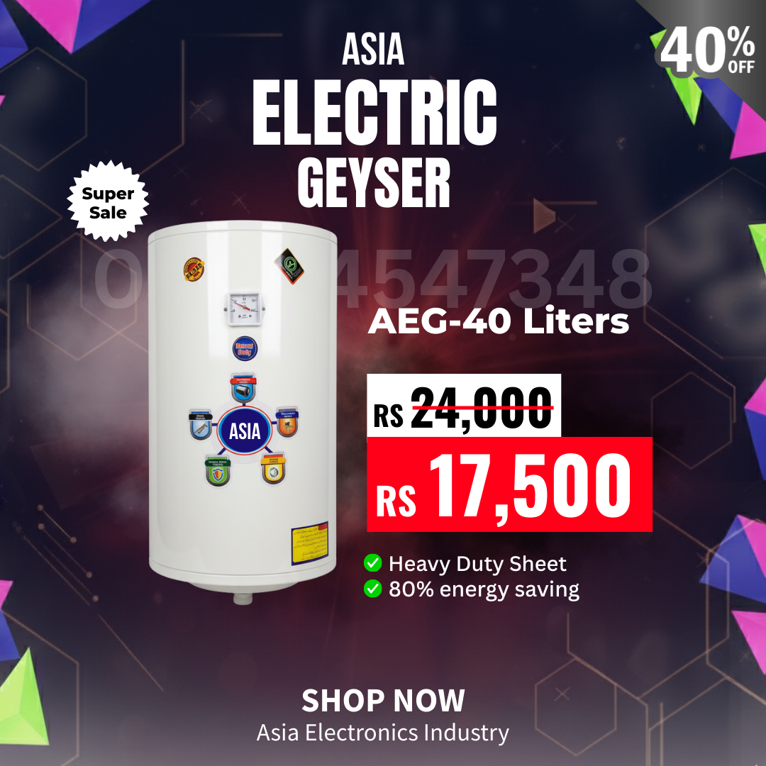 Asia 40 Liter Electric Water Geyser