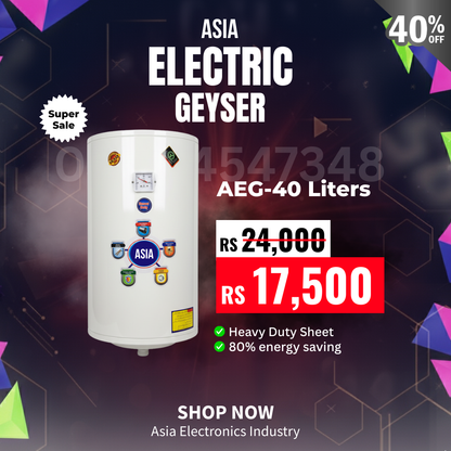 Asia 40 Liter Electric Water Geyser